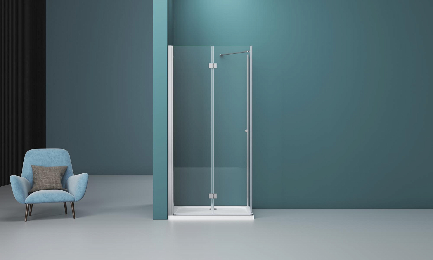 Душевой уголок BelBagno ALBANO-ASH-1-70/90-C-Cr