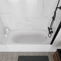 Ванна акриловая Vincea VBT-2B150-LG с ножками 1500*700*480, пристенная, цвет белый - Gidratop.ru изображение