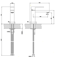 Gessi Rettangolo смеситель для раковины на 1 отверстие, без донного клапана, цвет: хром - Gidratop.ru изображение