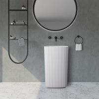 Раковина отдельностоящая ABBER Stein AS2502-H белая матовая - Gidratop.ru изображение