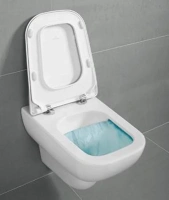 Подвесной безободковый унитаз Villeroy&Boch Joyce 5607 R201 с крышкой-сиденьем soft close - Gidratop.ru изображение
