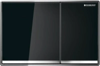 Клавиша Geberit Omega Type 60 115.081.SJ.1, черное стекло - Gidratop.ru изображение