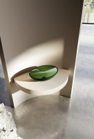 Раковина накладная прозрачная ABBER Kristall AT2802Emerald зеленая - Gidratop.ru изображение