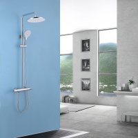 Душевая стойка ABBER Emotion AF8816L с изливом, хром - Gidratop.ru изображение