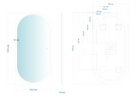 Зеркало ABBER See AG6113SMult с подсветкой, сенсорный выключатель, диммер - Gidratop.ru изображение