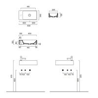 Catalano Premium Раковина 50*25, цвет белый глянцевый - Gidratop.ru изображение