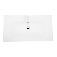 Стеклянная раковина, белая матовая, 910x465x145, BB910/465-LV-VTR-BO - Gidratop.ru изображение