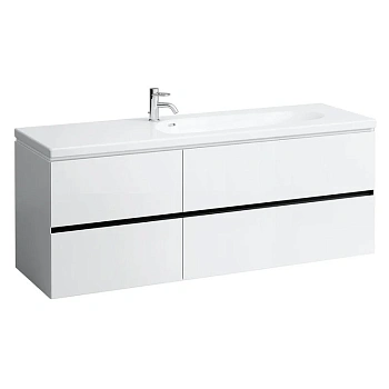 Тумба под раковину Laufen Palomba 160 см, подвесная, цвет белый матовый, 4.0740.4.180.220.1