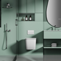 Унитаз ABBER Ultra AC1303 подвесной белый с ультратонким ободком - Gidratop.ru изображение