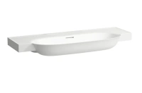 Раковина Laufen New Classic 8.1385.8.400.109.1 120 х 48 х 16.5 см, SaphirKeramik, LCC, без отверстия, с переливом, белый глянцевый - Gidratop.ru изображение
