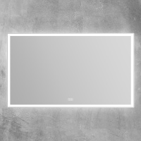 Зеркало с встроенным светильником, сенсорным выключателем и подогревом SPC-GRT-1400-800-LED-TCH-WARM, 12W, 220-240V, 1400x30x800 - Gidratop.ru изображение