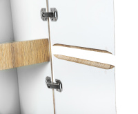 ALBANO Шкаф подвесной с двумя распашными дверцами с доводчиками, с двумя полками, универсальный, Rovere Rustico, 320x320x1600, ALBANO-1600-2A-SC-RR-P - Gidratop.ru изображение