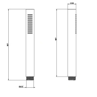 GESSI 316 душевая лейка с легкой очисткой, цвет: steel brushed - Gidratop.ru изображение