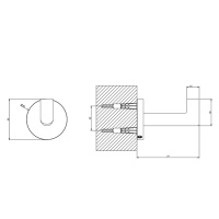 Gessi Tondo крючок настенный, цвет: Copper PVD - Gidratop.ru изображение