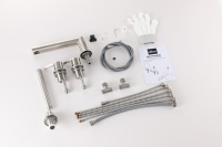 Смеситель ABBER Perfekte 316 AF8A13BST на борт ванны с лейкой, сталь брашированная - Gidratop.ru изображение