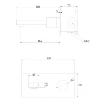 Смеситель ABBER Rund AF8712SP для раковины скрытого монтажа, сатин - Gidratop.ru изображение