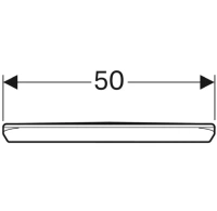 Полка прямая Geberit Renova 299250000, 50 см, белый - Gidratop.ru изображение