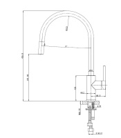Смеситель для кухни с выдвижным изливом WONZON & WOGHAND Хром (WW-422902-CR) - Gidratop.ru изображение