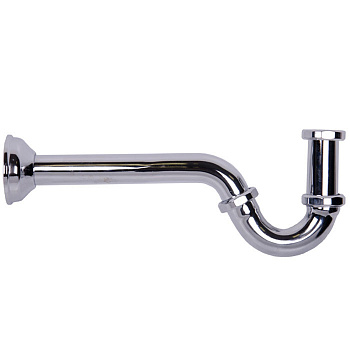 Сифон для биде 310мм, хром