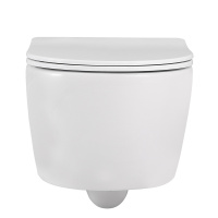 Унитаз ABBER Bequem AC1104 подвесной белый, безободковый - Gidratop.ru изображение