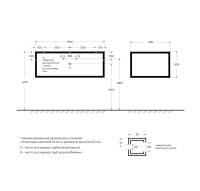 CADRO металлический каркас сварной под раковину 800х460х300, CADRO-80/46/30-1C-SO-MET-ST - Gidratop.ru изображение