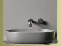 Умывальник чаша накладная овальная (цвет Антрацит Матовый) Element 600x415x135мм - Gidratop.ru изображение