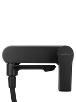 Смеситель для ванны с душем WONZON & WOGHAND BRILLIANT, Черный матовый (WW-88037079-MB) - Gidratop.ru изображение