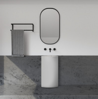 Раковина отдельностоящая ABBER Stein AS2506 белая матовая - Gidratop.ru изображение