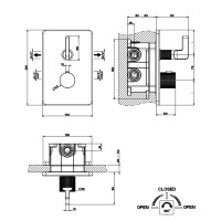 GESSI INCISO термостатический смеситель на 2 источника (внешняя часть), цвет: хром - Gidratop.ru изображение