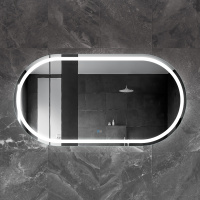 Зеркало со встроенной подсветкой, сенсорным выключателем и подогревом CZR-SPC-GIUBILEO-1500-800-TCH-WARM, 12V, 220-240V, 1500x800x30 - Gidratop.ru изображение