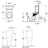 Напольный унитаз Villeroy&Boch O.novo 7683 1001 - Gidratop.ru изображение