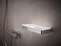 Полка для мыла Keuco Plan 14958 010051, хром, белый - Gidratop.ru изображение