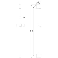 Душевая штанга WONZON & WOGHAND, Брашированное золото (WW-SL03-BG) - Gidratop.ru изображение