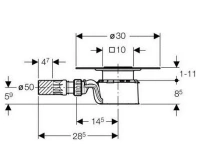 Душевой трап Geberit 154.000.00.1 - Gidratop.ru изображение