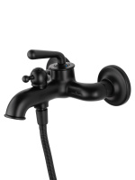 Смеситель для ванны с душем WONZON & WOGHAND STEAM, Черный матовый (WW-88639008-MB) - Gidratop.ru изображение