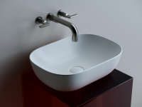 Умывальник чаша накладная прямоугольная (цвет Белый Матовый) Element 455x325x135мм - Gidratop.ru изображение