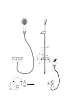 Смеситель для душа WONZON & WOGHAND ALFA, Черный матовый (WW-AE3102-MB) - Gidratop.ru изображение