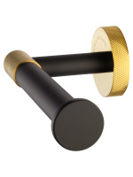 Держатель для туалетной бумаги без крышки WONZON & WOGHAND MAJESTIC, Черный/Золото (WW-9216) - Gidratop.ru изображение