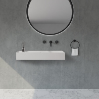 Раковина подвесная ABBER Stein AS2648 белая матовая - Gidratop.ru изображение