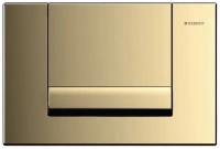 Клавиша Geberit Tango 115.760.DT.1, для одинарного смыва, цвет латунь - Gidratop.ru изображение