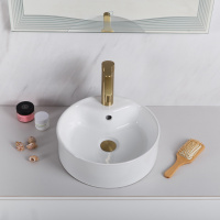 Раковина накладная керамическая круглая BB1400 - Gidratop.ru изображение