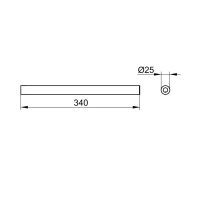 Полотенцедержатель Keuco Reva 12822370000, 34 см, цвет черный матовый - Gidratop.ru изображение