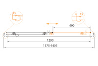 Душевая дверь CEZARES GIUBILEO-BF-1-140-C-G - Gidratop.ru изображение