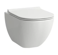 Подвесной унитаз Laufen Basal 8.66E1.0.000.000.1 Combipack безободковый, крышка микролифт, крепление Easyfit, белый - Gidratop.ru изображение