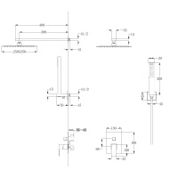 Душевая система ABBER Daheim AF8219 скрытого монтажа без излива, хром - Gidratop.ru изображение
