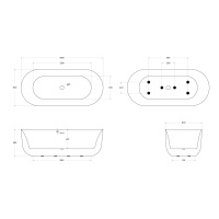 Акриловая ванна BELBAGNO BB706-1800-800 - Gidratop.ru изображение