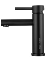 Смеситель для раковины WONZON & WOGHAND, Черный матовый (WW-H9089-MB) - Gidratop.ru изображение