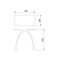 Стульчик для ванной прозрачный ABBER Kristall AT1739Onyx черный - Gidratop.ru изображение