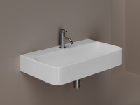 Умывальник AURA с 1 отверстием для смесителя, без перелива 800x470x135мм - Gidratop.ru изображение