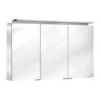 Зеркальный шкаф Keuco Royal L1 13605171301, 120 см, с подсветкой, алюминий серебристый - Gidratop.ru изображение